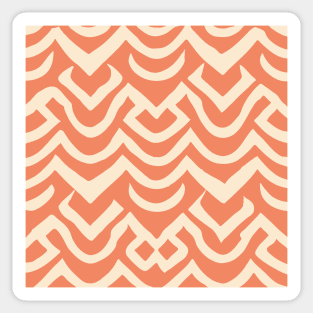 Seamless Pattern, Orange And Yellow Sticker